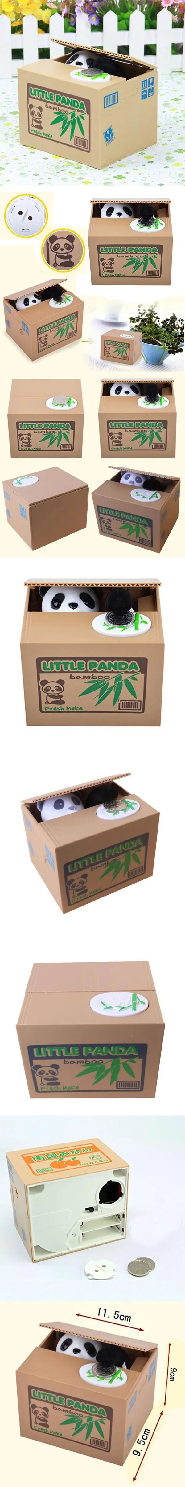 Детская симпатичная панда, копилка, кассовый ящик, автоматический палантин, копилка, сейф, игрушка для детей, Забавный рождественский подарок