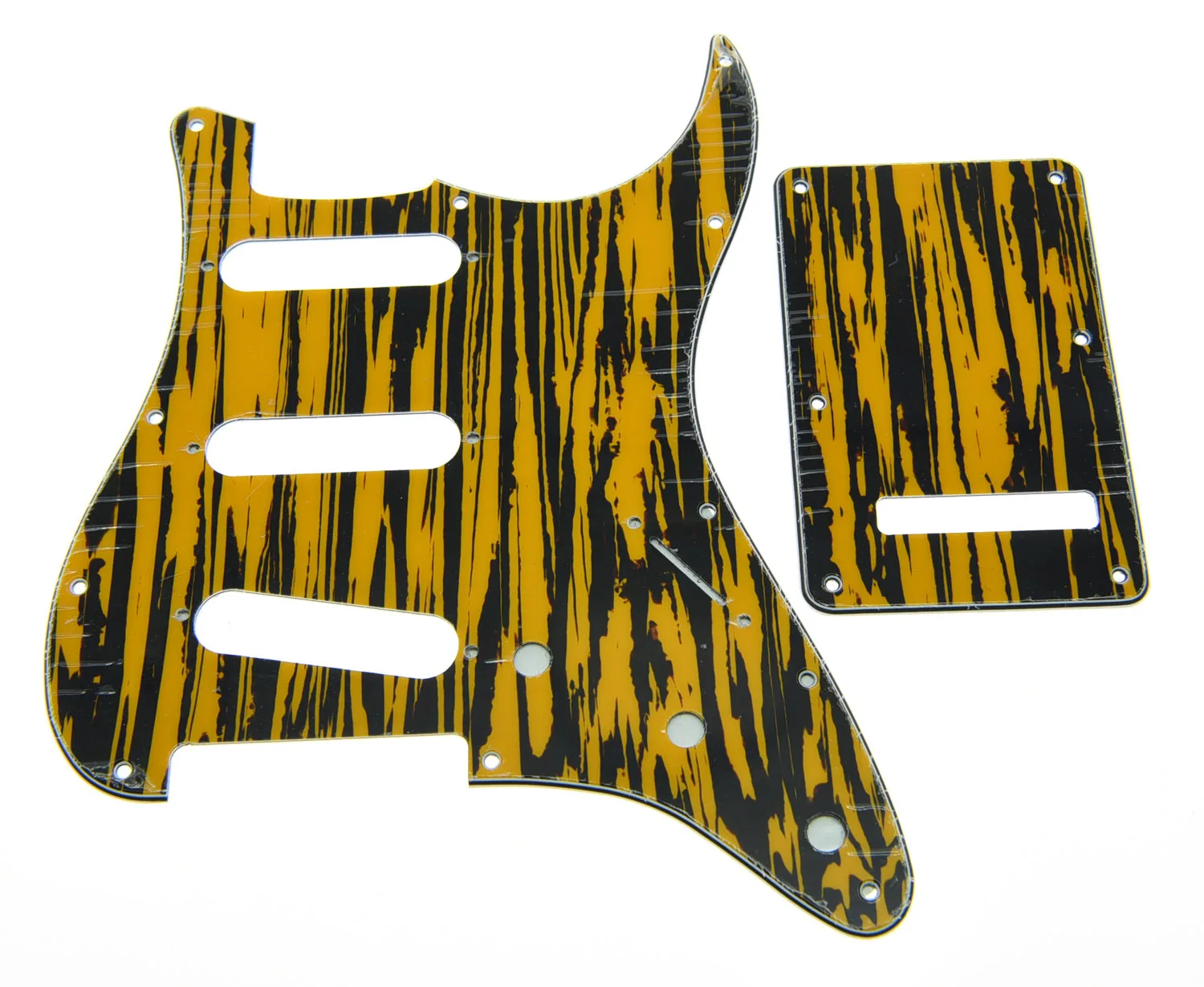 

Для Strat Pickguard черный/желтый плетеный с набором сзади