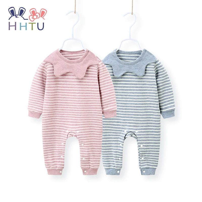 

HHTU Baby Striped Rompers Girls Boy Spring Autumn Cotton Kid Clothing Infant Rompers Jumpsuit Newborn Long Sleeve Baby Jumpsuit