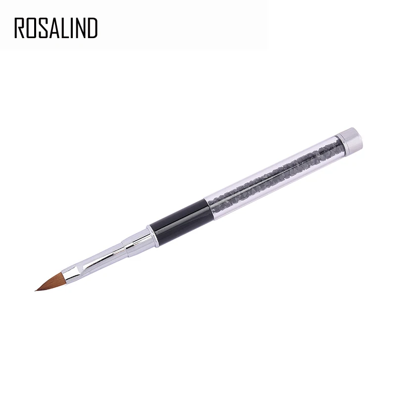 ROSALIND лак для ногтей Dotting инструмент наконечник щетки Алмазная металлическая