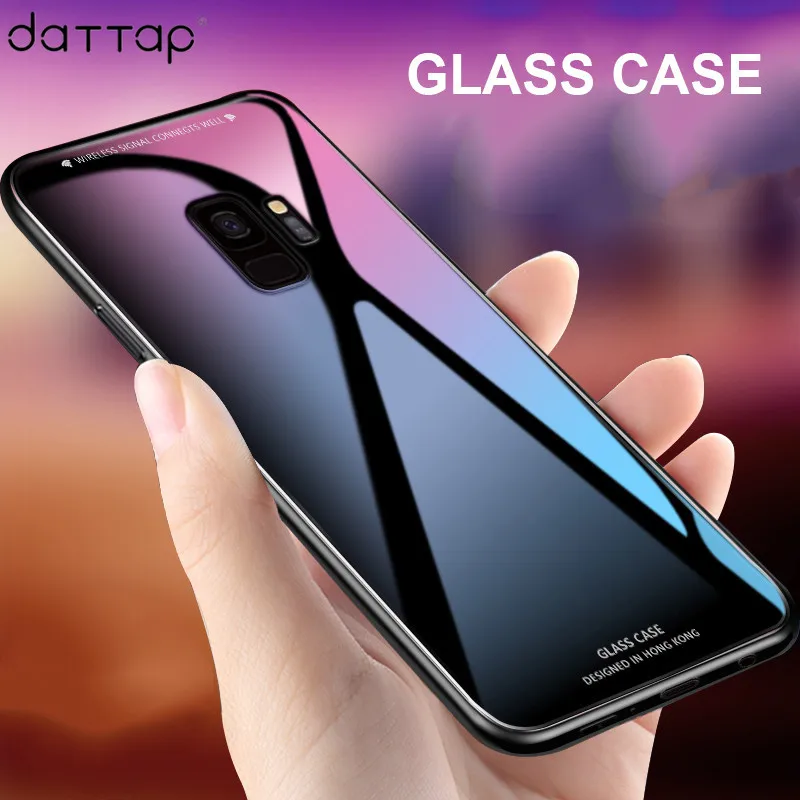 Чехол из закаленного стекла для Samsung S10 жесткий чехол Galaxy 5G S10e S9 S8 Note 10 Plus 9 8 Note10 Note9