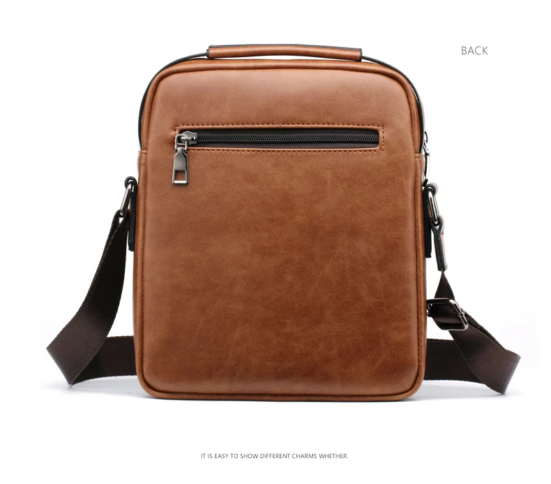 WEIXIER Messenger Bags PU Leather Men Designer High Quality New Fashion Shoulder Bag Casual Zipper Office Messenger Bags