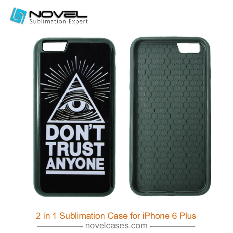 Sublimation 2D tough 2in1 case for iPhone6 plus-in Phone
