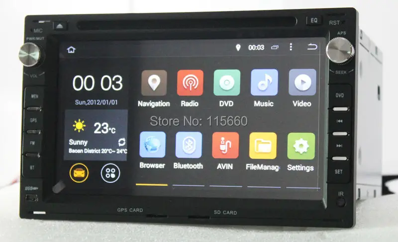 Android 4.4 Quad core car DVD for VW Volkswagen old models 4