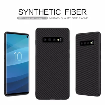 

Nillkin synthetic fiber case for Samsung S10 S10+ S10e Carbon Fiber PP Shield Back Cover Case for Samsung Galaxy S10 plus