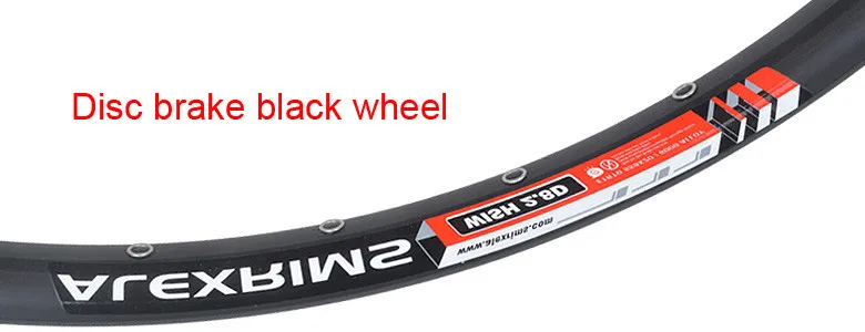 Cheap ALEXRIMS WISH 2.8 High Quality 26inch Mountain Bike Disc Brake Wheel 32 Holes V Brake Rim Bike Wheelset Bicycle Parts 8