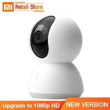 Оригинальная умная камера Xiaomi Mijia 1080P HD ночного видения AI улучшенное Обнаружение движения перевернутая установка Xiomi Kamera