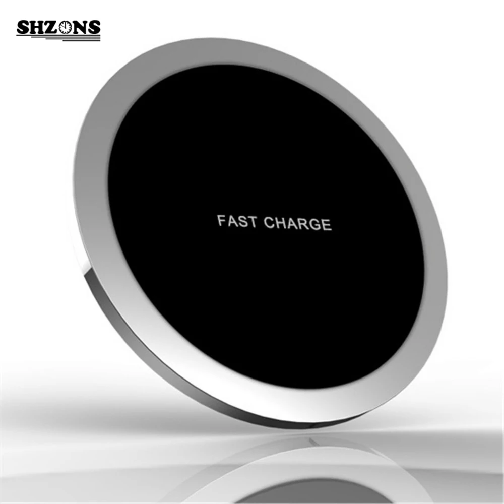

Ultra-thin All-metal QI Wireless Charger 5V/2A 9V/1.67A Wireless Fast Charging for iPhone 8 10 X Samsung S6 S7 Note8 S8 S8+ J25