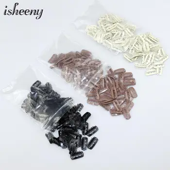 

23mm Meltal Snap Clips 50pcs Hair Extension Accesoriess Black Brown Blond For Hair Weave Make Clip In Hair Extensions