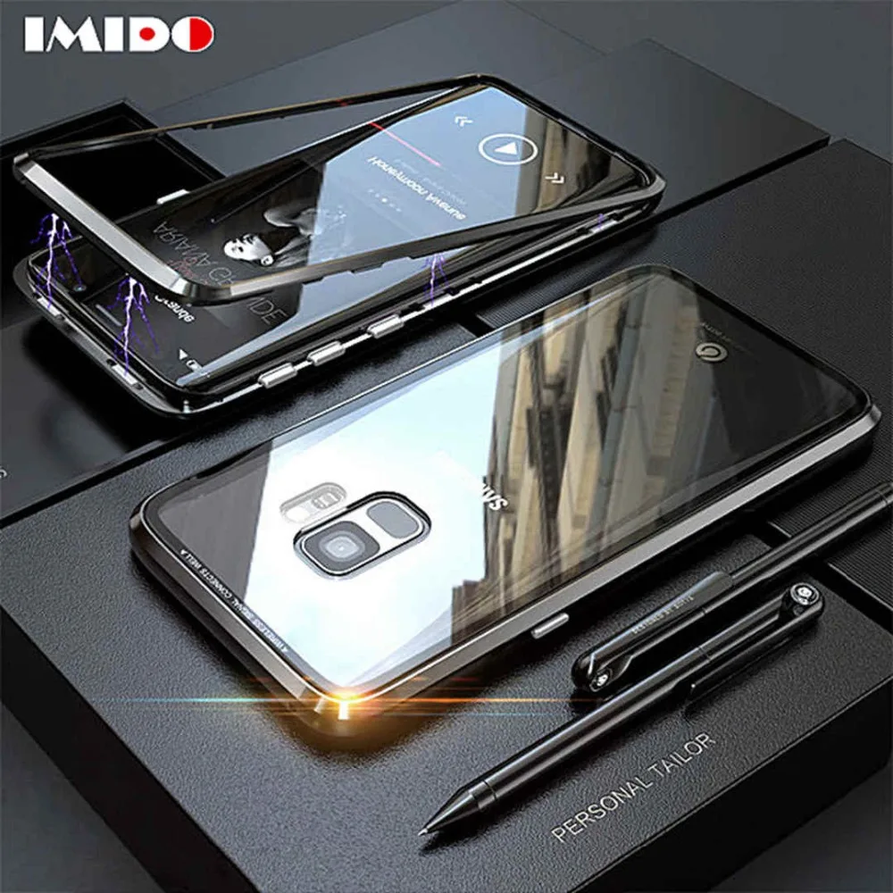 IMIDO Магнитная адсорбционная чехол для телефона samsung Galaxy S9 S8 Plus Note8 S7 Edge