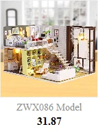 ZWX089 DIY Собранный 3D Miniaturas Кукольный дом Детские обучающие игрушки для детей Кукольный дом мини простая игрушка Мини Дом Модель