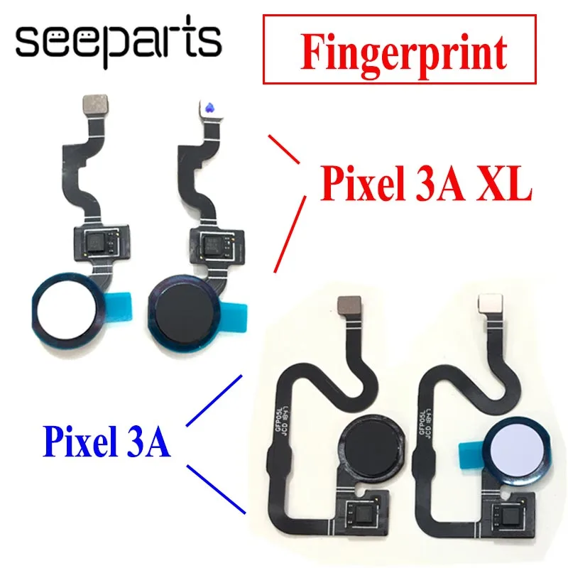 

For Google Pixel 3a Fingerprint Flex Cable Sensor Touch ID Home Button Flex Cable For Google Pixel 3a XL Fingerprint Flex Cable