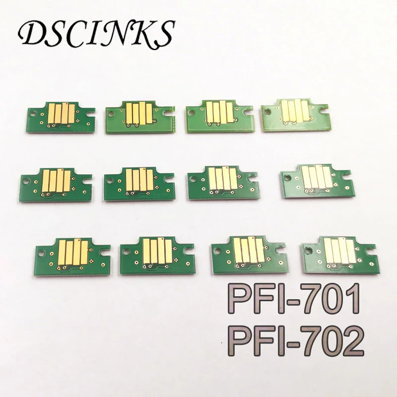 12 PCS PFI-701 PFI-702 Ink Cartridge Chip for Canon IPF8100 IPF9100 IPF8110 IPF9110 IPF 8100 9100 8110 9110 IPF-8100 701 PFI | Компьютеры