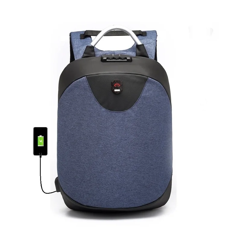 Рюкзак с защитой от краж, 15,6 дюймов, водонепроницаемый рюкзак для ноутбука, USB зарядка, мужской рюкзак для путешествий, подростковые школьные сумки на плечо - Цвет: Set 6