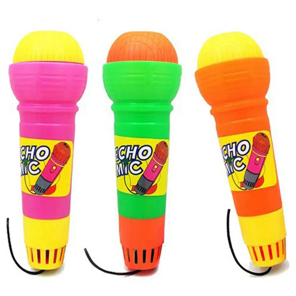 

Plastic Magic Mic Novelty Echo Microphone Pretend Play Toy Gift for Children Random Color