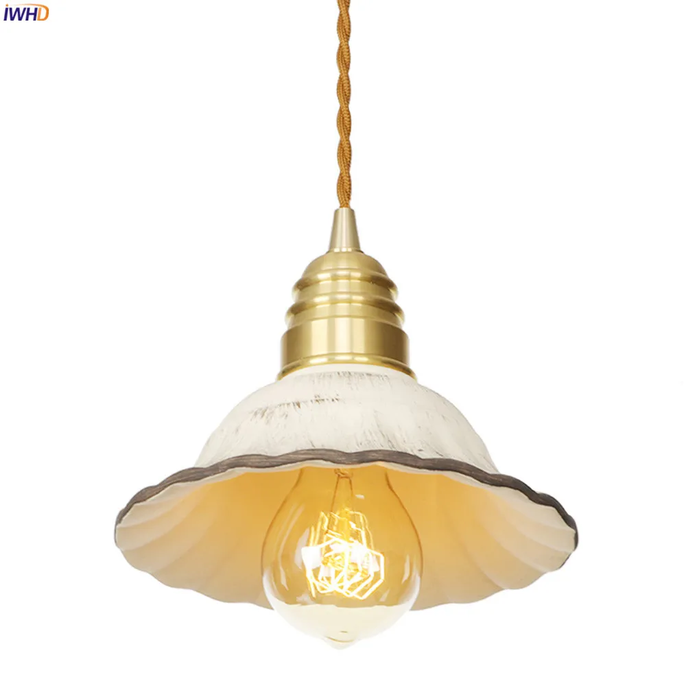 Iwhd-lustre pingente com luz led, estilo nórdico,