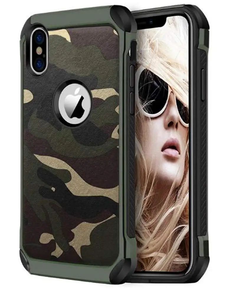 

Duty Dual Layer Military Army Camouflage Design Defender Shockproof Rugged Impact Protective case for iPhone XR/iPhone XS MAX