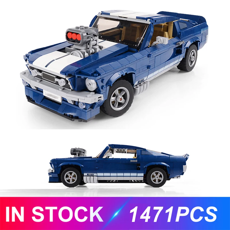 

IN Stock 1471PCS Building Blocks Compatible LGSet Creator Expert Technic 21047 10265 Fords Mustang Gt500 Car Bricks Toys Gifts