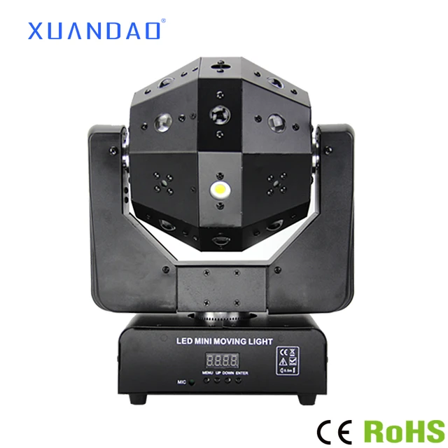 LED mini moving head ball light laser beam strobe 3in1 football/roller