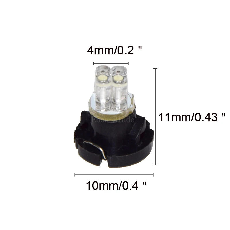 2pcs T4.2 T4 5050 SMD LED Neo Wedge Dashboard Instrument Cluster Light Car Panel Gauge Speedo Dash Bulb White 6000K