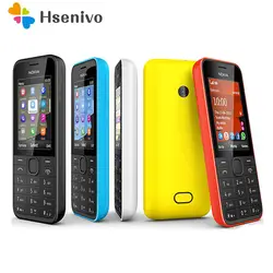 208 Dual Sim Оригинальный Nokia 208 2 г/3g GSM 1.3MP 105 0 мАч разблокирована дешевые Восстановленное Celluar телефон Восстановленное Бесплатная доставка