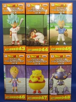 

Banpresto World Collectable Figure WCF Vol.8 Collection Figure - Set of 6 Pcs Son Goku Vegeta Yamcha "Dragon Ball SUPER"