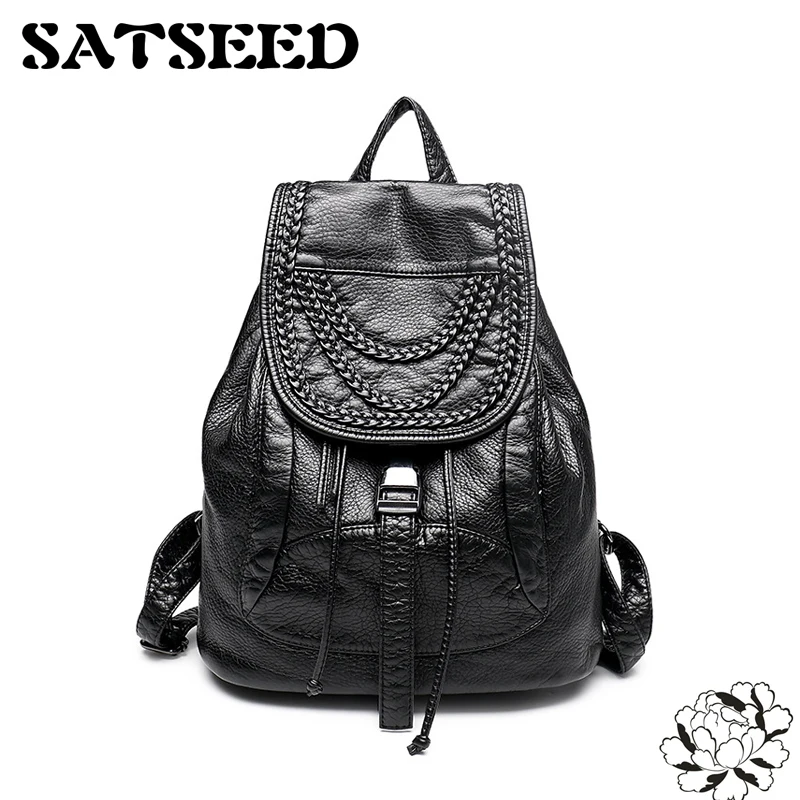 

Genuine Leather Shoulder Bag Female Travel Bag Korean Preppy Style Bag 2017New Soft Leather