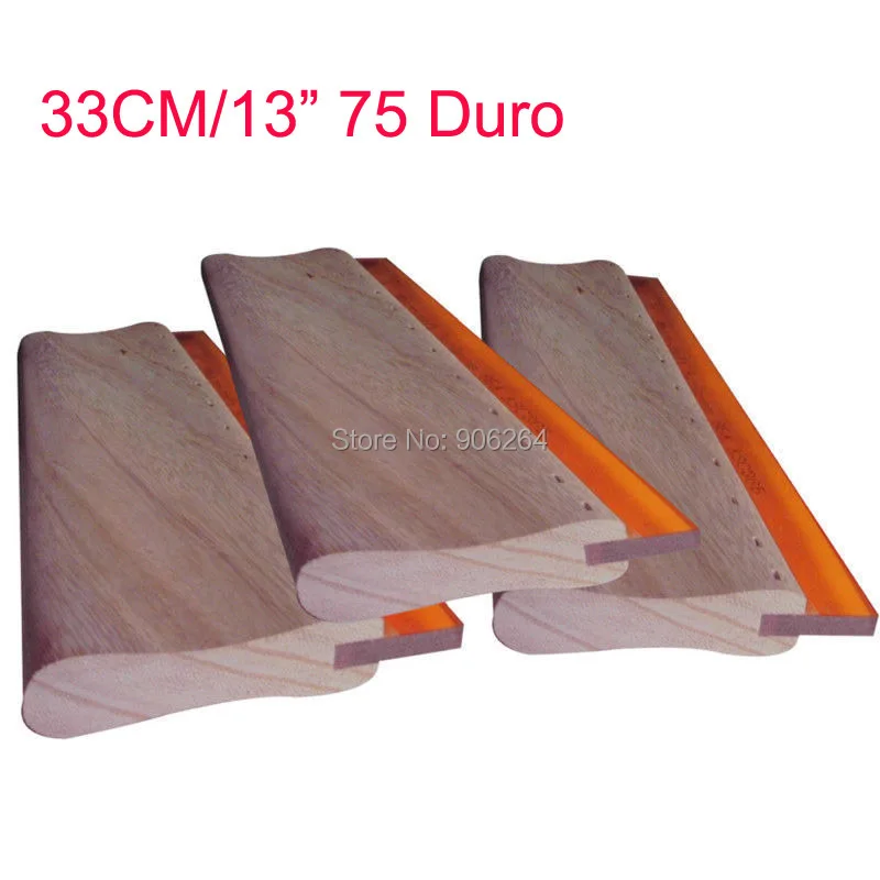 

Free Shipping Wooden Handle Screen Printing Squeegee (3 Pieces x 33cm) Silk Screen Press