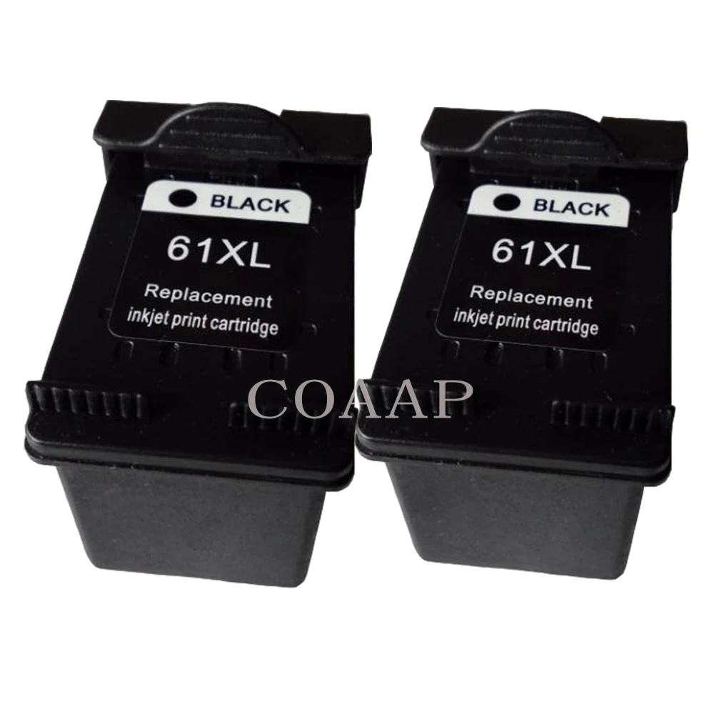 2PK Refilled Ink Cartridge for hp61 HP 61 XL Black hp Officejet 2620