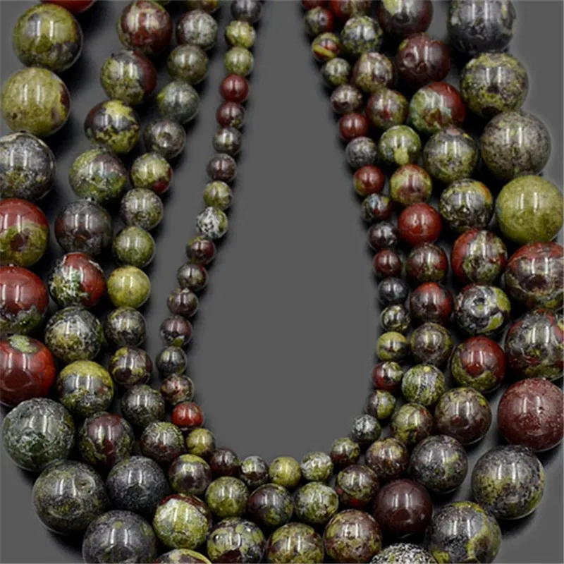 5Strands-Lot-Natural-Dragon-Bloodstone-Gem-stone-Round-Loose-Beads-15-5-4mm-6mm-8mm-10mm_