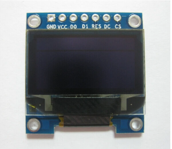 2 PCS LOT free shipping yellow and blue color 128x64 0 96 inch oled LCD display