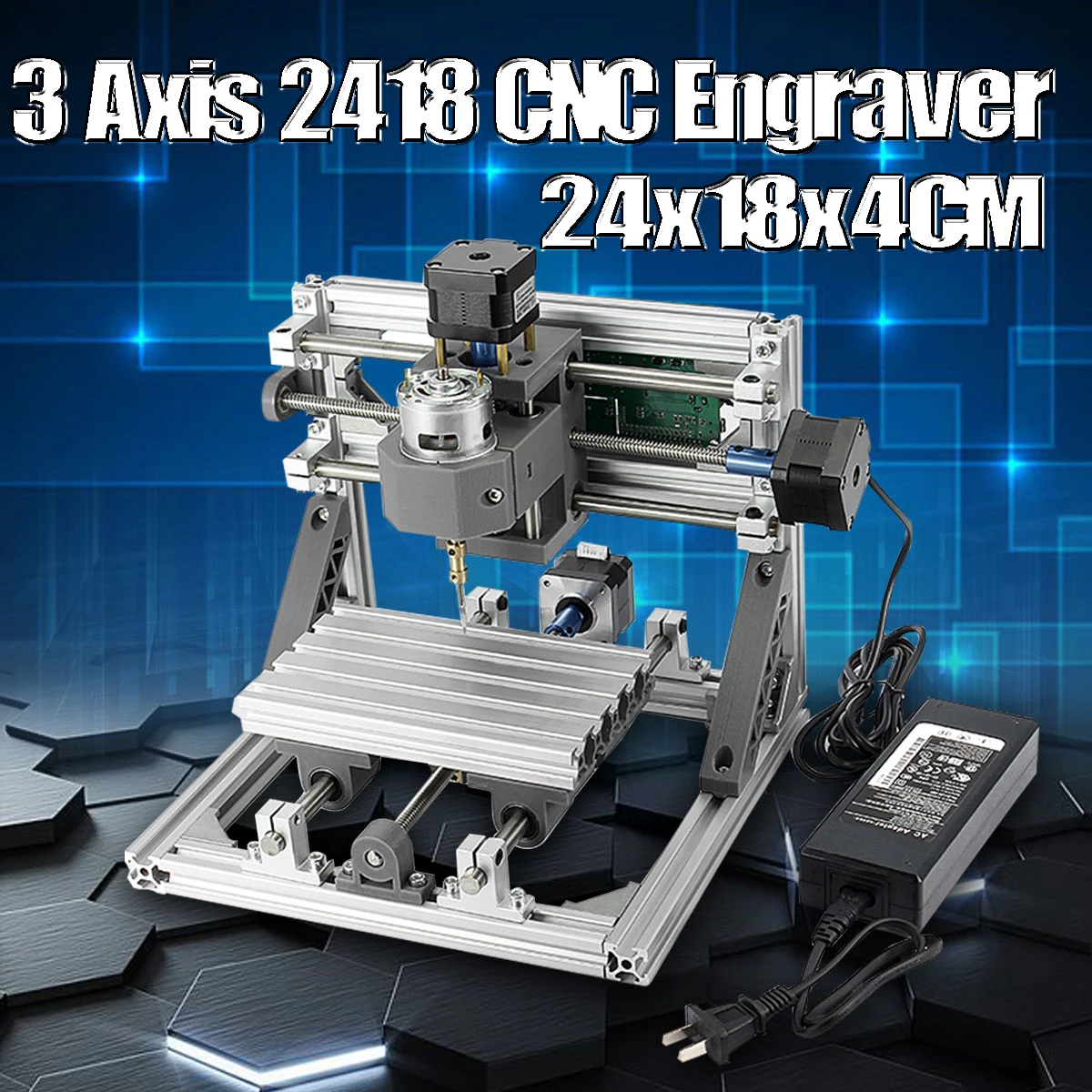 Diy Pcb Milling DIY CNC 2418 GRBL control CNC Machine Working area 24x18x4.5cm 3 Axis
