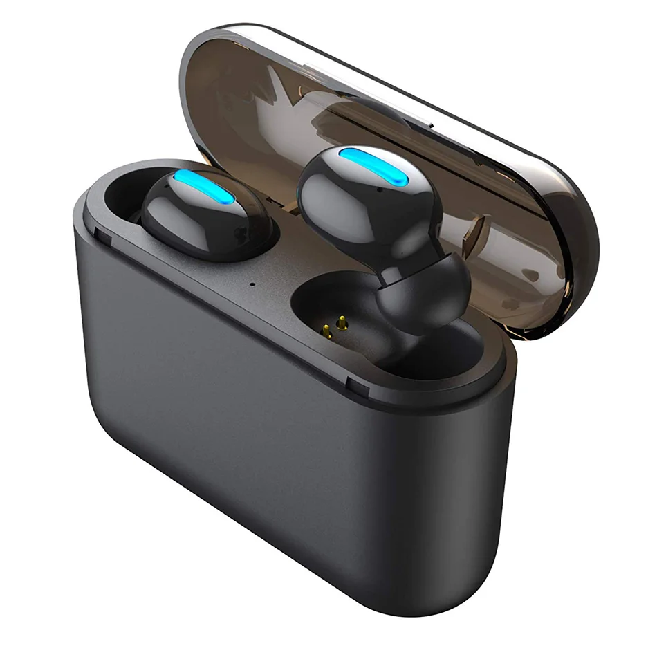 

Smallest Bluetooth Earphones Q32 Wireless Earbuds with 1500mAh Power Bank Comfortable Wearing Easy Pocket Carry Bluetooth 5.0