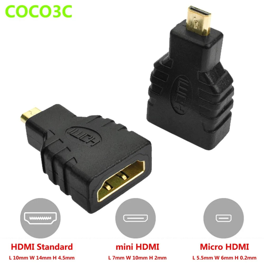 dhmi standard A female to micro D male port adapter