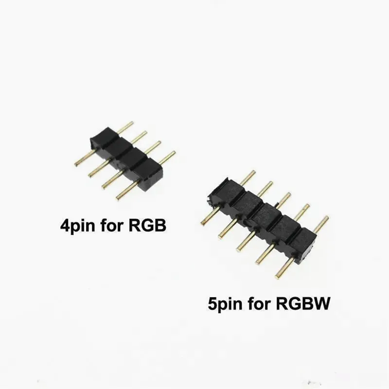 5 шт. 4pin 5pin иглы Мужской и Женский RGB Разъем провода кабель для RGB/RGBW светодиодные ленты светильник удлинитель провода от полосы к контроллеру