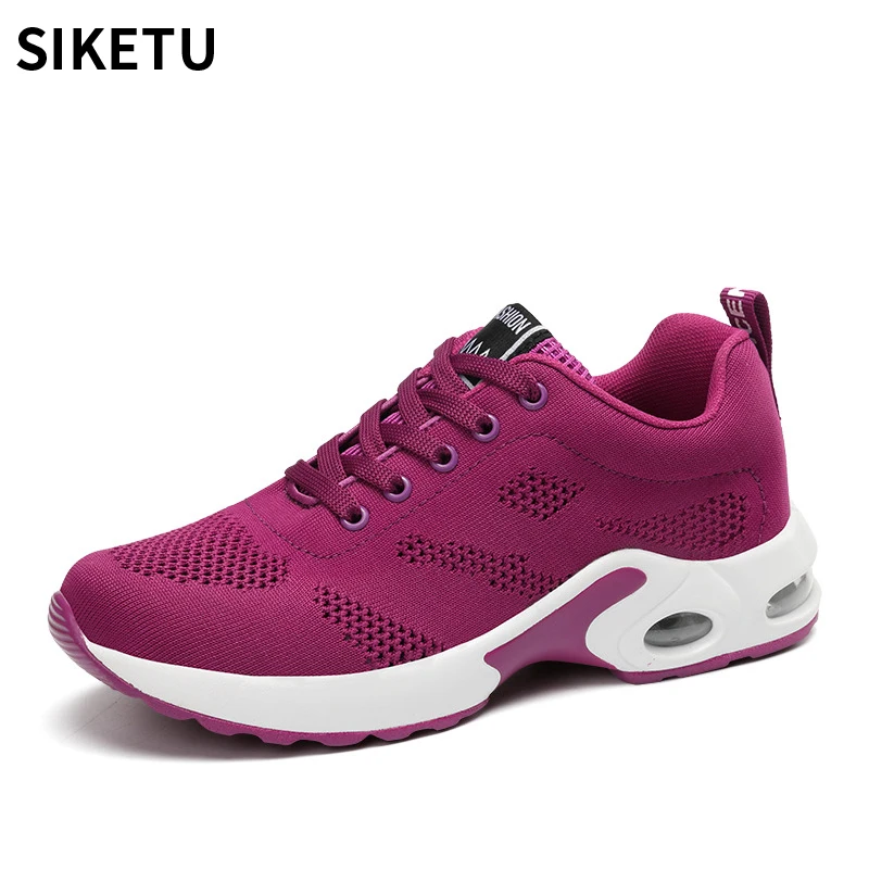 

Comfortable Women Breathable Sneakers air mesh Summer shoes solid color female fashion pink shoes zapatillas mujer