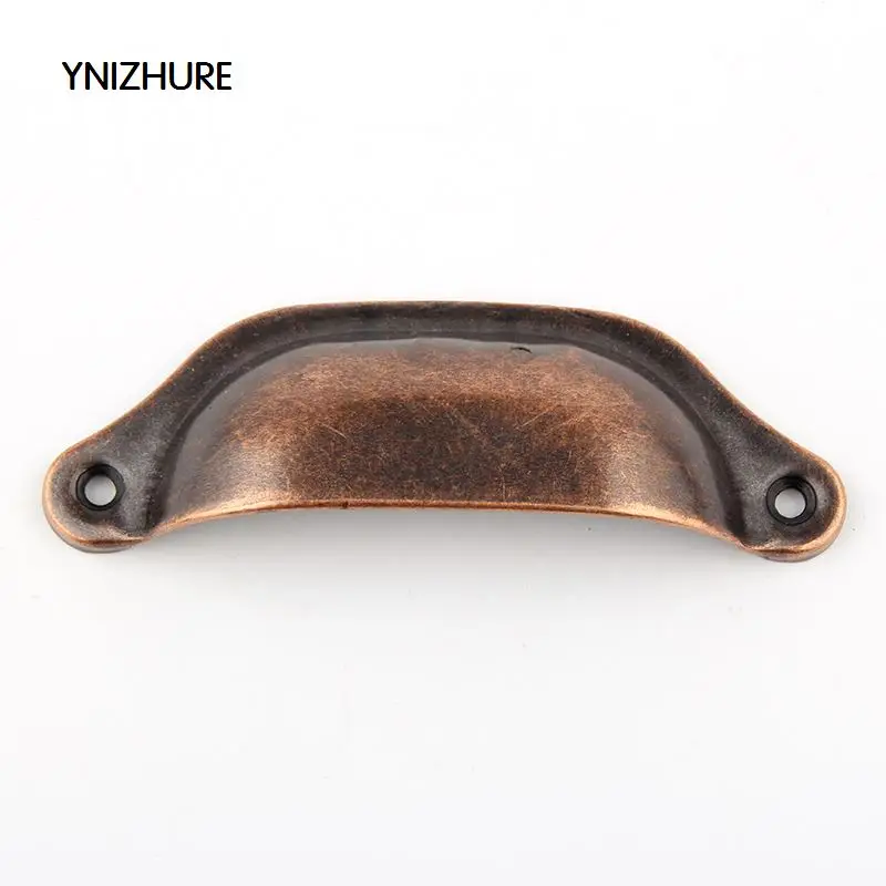 YINZHURE 10pcs 33*98mm Retro metal kitchen drawer door handle furniture knob knob hardware cabinet antique bronze shell handle