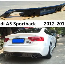 Для Audi A5 Sportback нормальная версия 2012-высокое качество, поступления г. углеродного волокна задний спойлер бампер диффузор авто аксессуары