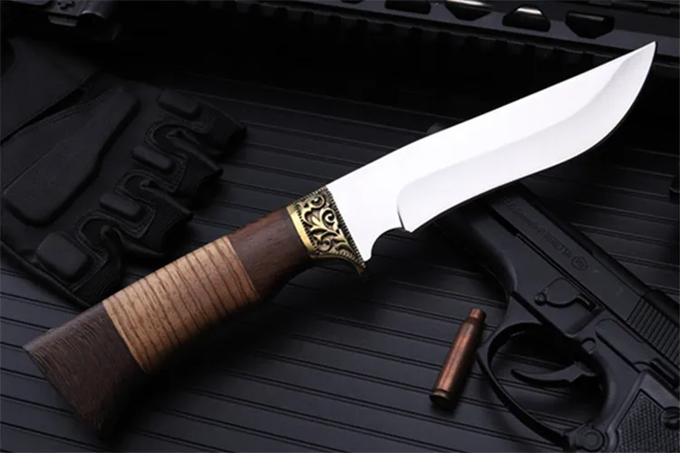 2020 New Hot Sale Outdoor Fixed Tactical Combat Military Knife High Quality Camping Survival Diving Sharp Hunting Knives Tools