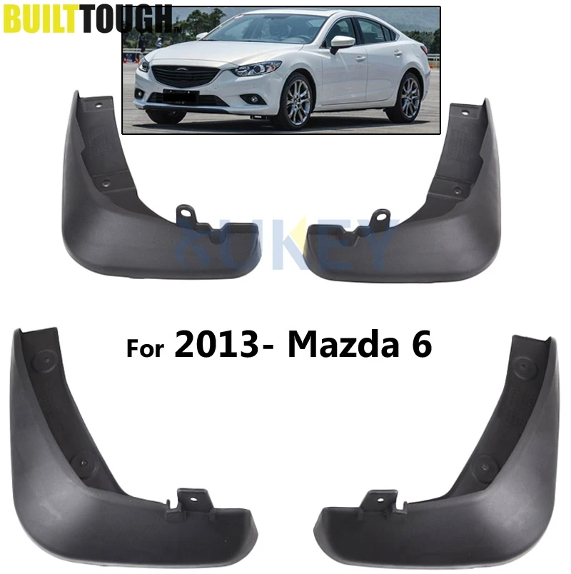 

4Pc Car Mud Flaps For Mazda 6 (GJ) Atenza 2013-2017 2018 2019 Mudflaps Splash Guards Mud Flap Mudguards Fender 2014 2015 2016
