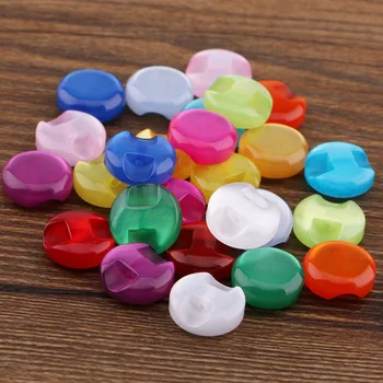 

10 pcs resin button clip round mix two holes suitable for clothing bag accessories