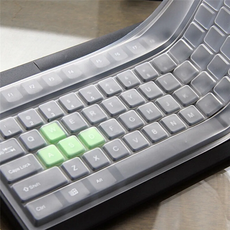 Hot 1PC Universal Silicone Desktop Computer Keyboard Cover Skin Protector Film Cover