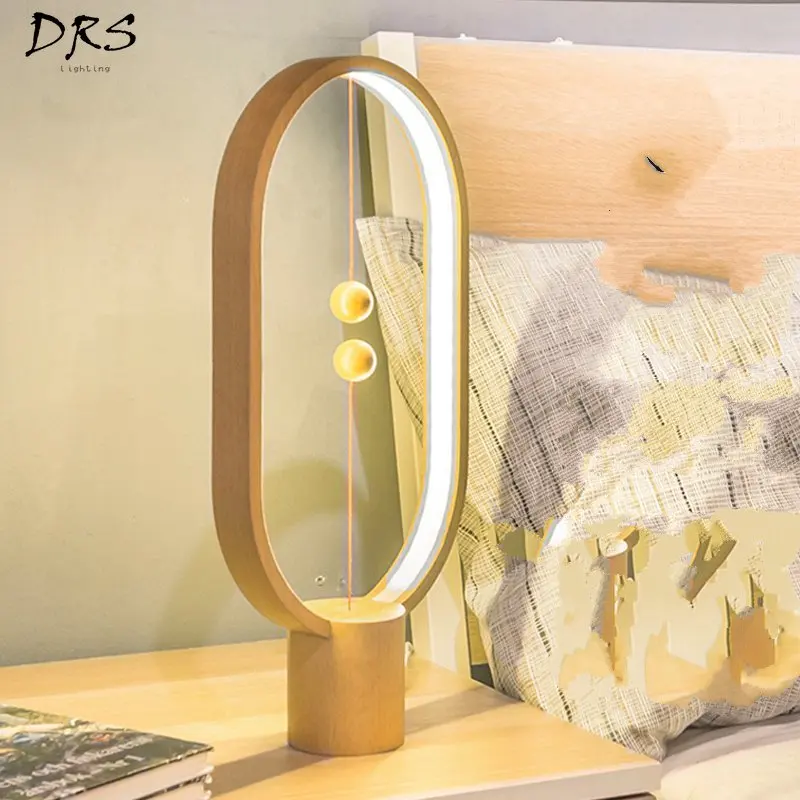 

Network Celebrity Desk Lamp Magnetic Suction Lamp Balance Home Creative Night Romantic Birthday Drafting Flexo Led Desk Light