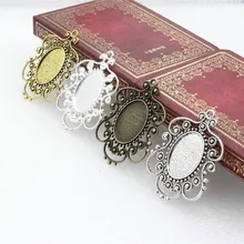 Подходит 18x25 мм кабошоны Летняя мода Камея/стеклянная рамка ободок настройки лоток пустой DIY аксессуары для изготовления 5 шт./лот K04647