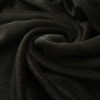 

150CM Wide 650G/M Thick Dark Green Wool Lambsdown Fabric for Autumn and Winter Overcoat Jacket H261