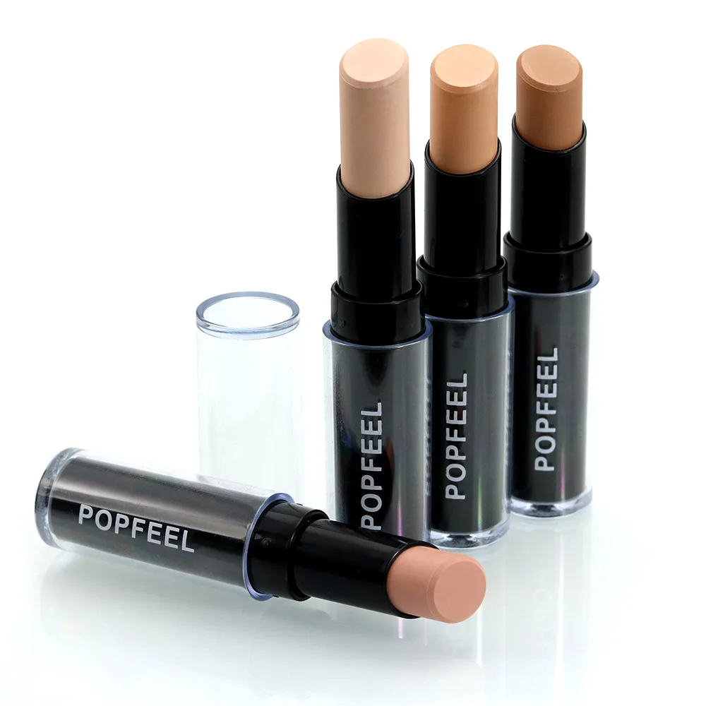 

New 4color Facial Corretivo Base Contour Cream Camouflage Bronzer Concealer Stick Highlighter Concealer pen Makeup