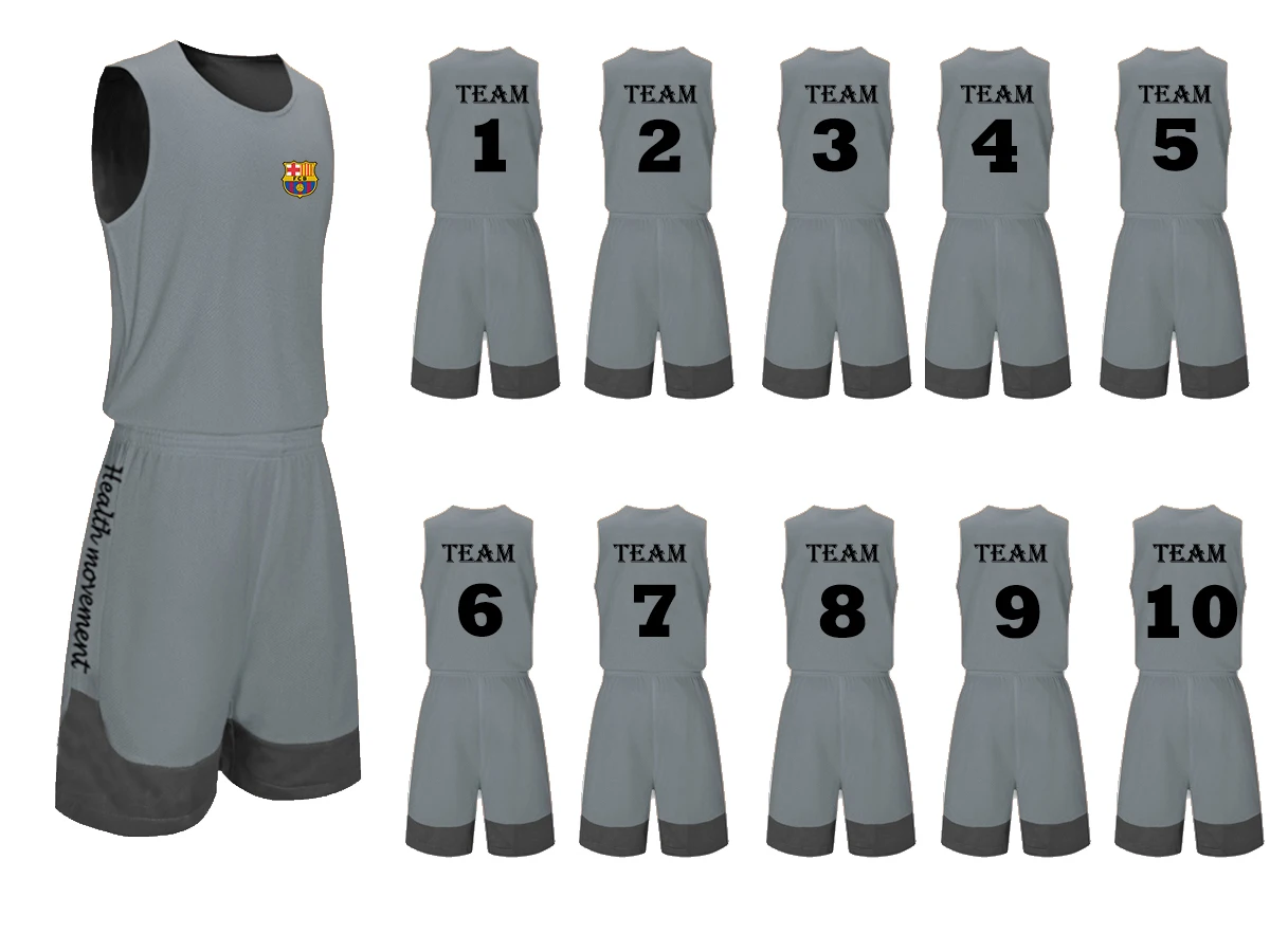 

Barcelona 2019 Sleeveless Men Suit Solid Simple Logo team suit round neck sportswear 8 Colors