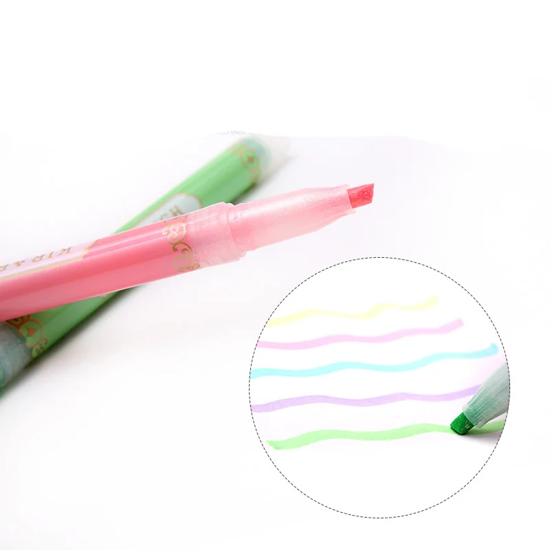 5 cor conjunto wks18 cor highlighter estudante papelaria