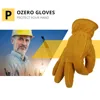 OZERO Men's Work Driver Gloves Cowhide Winter Warm Cashmere Windproof Security Protection Wear Safety Working Woman Gloves 2008 ► Photo 3/6
