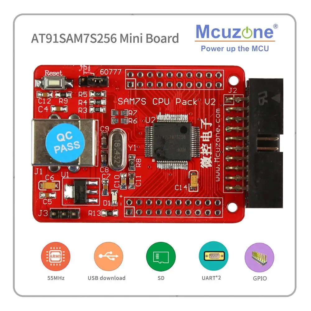 

AT91SAM7S256 Mini Board (ARM7 development Kit) 7S256 SAM7S256